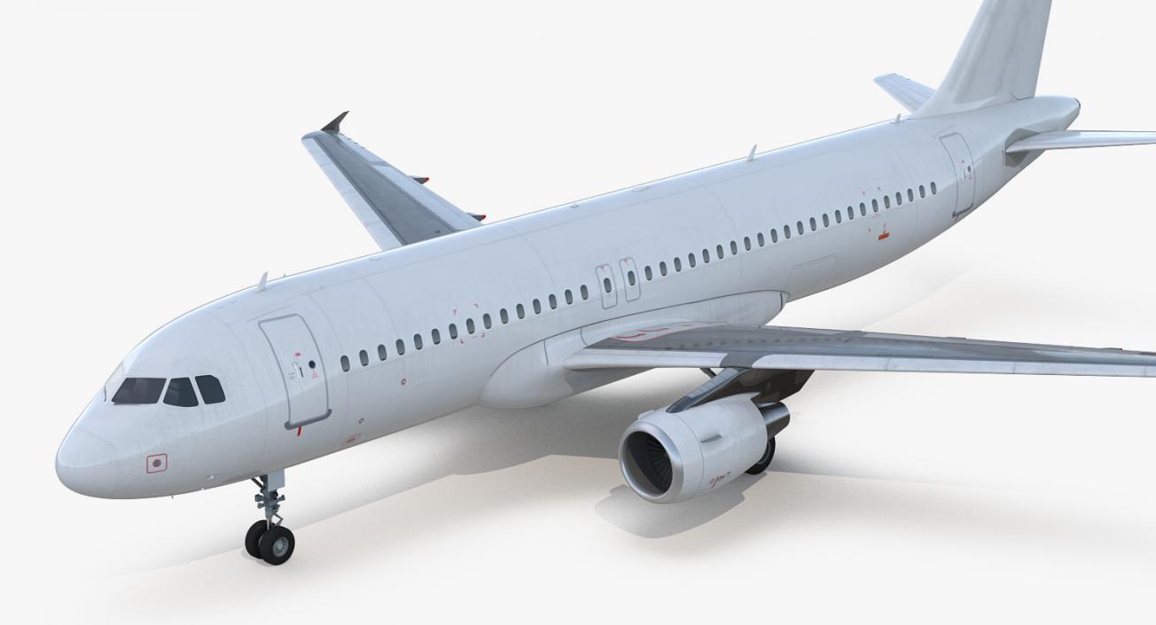3D Airbus A320 Generic Rigged