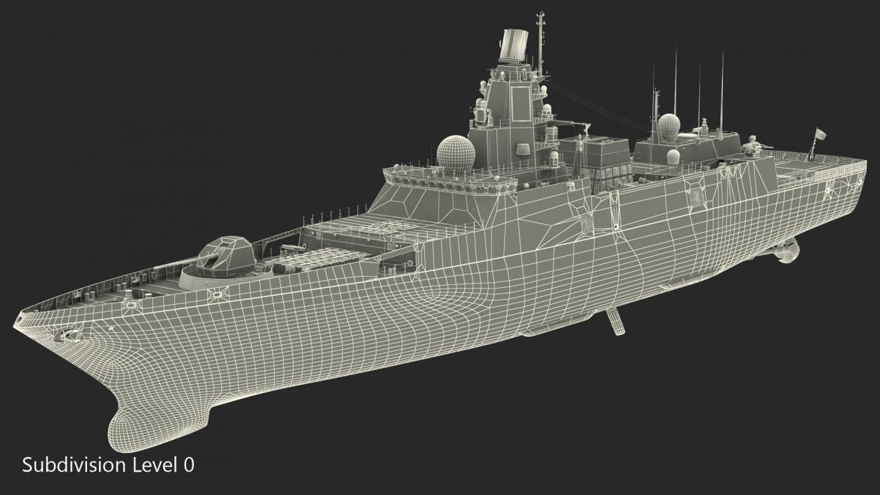 Russian Frigate Admiral Gorshkov 3D