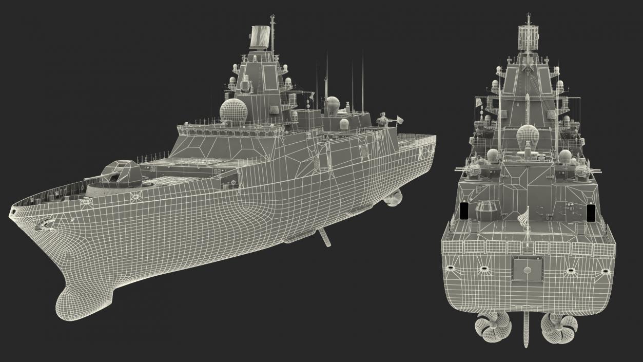Russian Frigate Admiral Gorshkov 3D