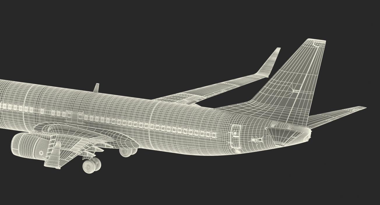 3D Boeing 737-800 with Interior Ryanair Rigged model