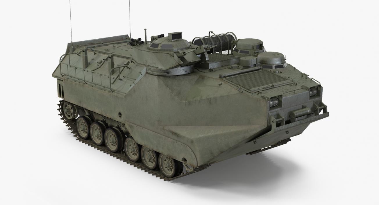 3D Assault Amphibious Vehicle AAV7 Rigged model