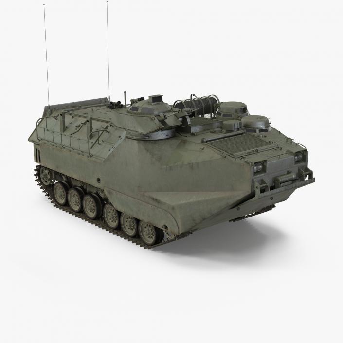 3D Assault Amphibious Vehicle AAV7 Rigged model