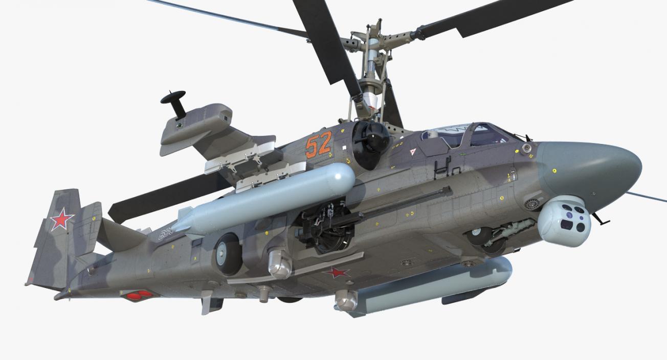 Attack Helicopter KA52 Black Shark Hokum A 3D
