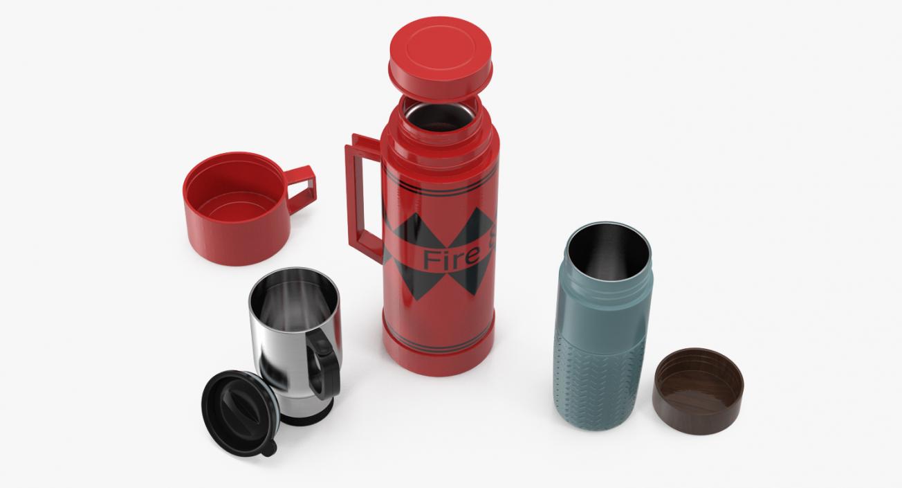 Travel Mugs Collection 3D