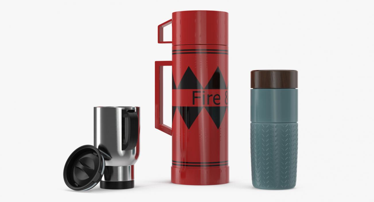 Travel Mugs Collection 3D