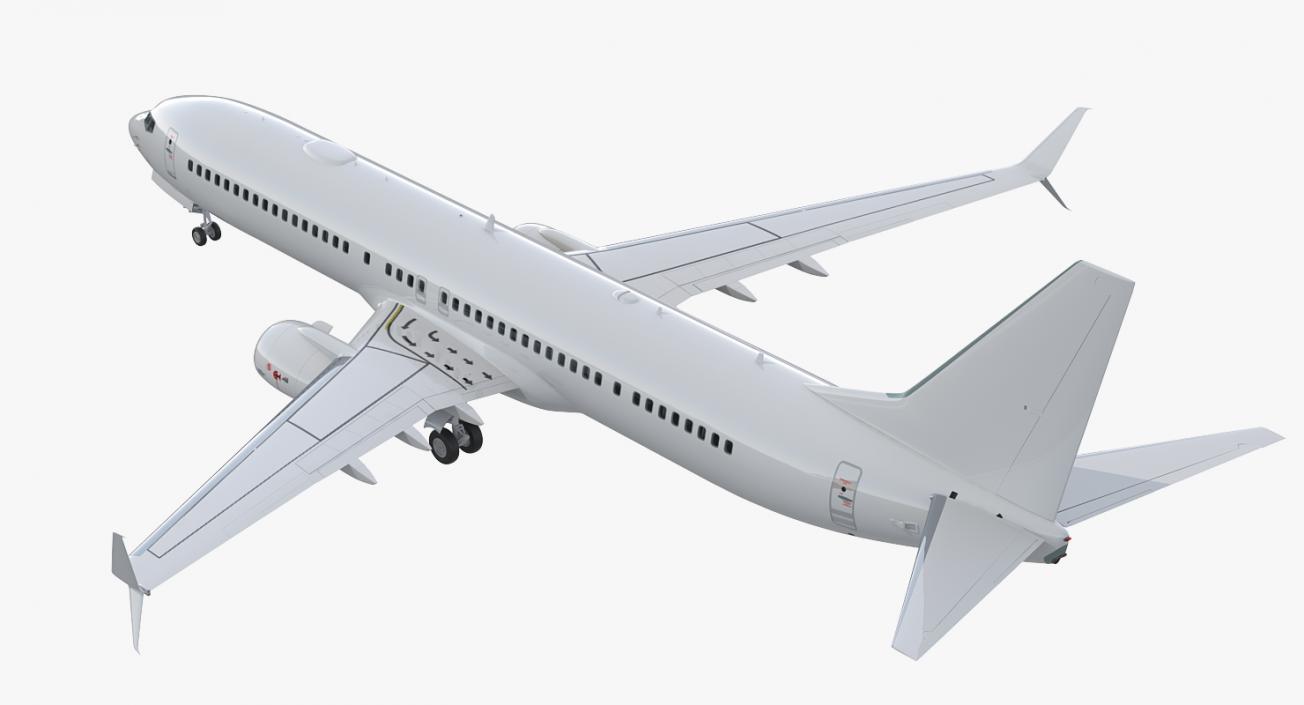 3D Boeing 737-900 with Interior and Cockpit Generic model