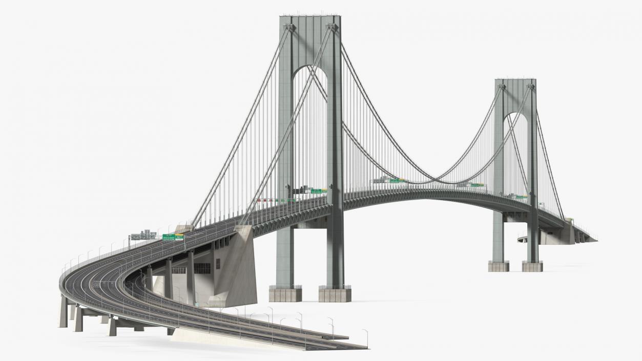 3D model Verrazzano Narrows Bridge