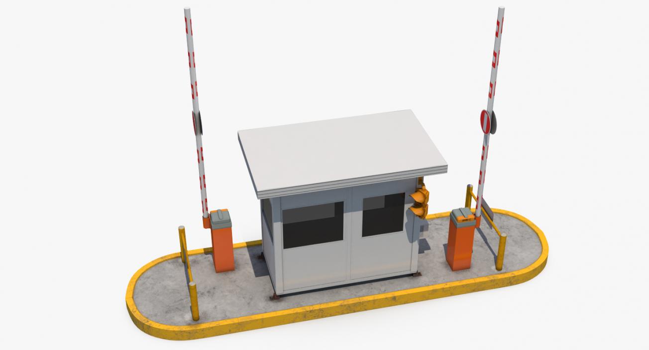 3D Security Guards Booth
