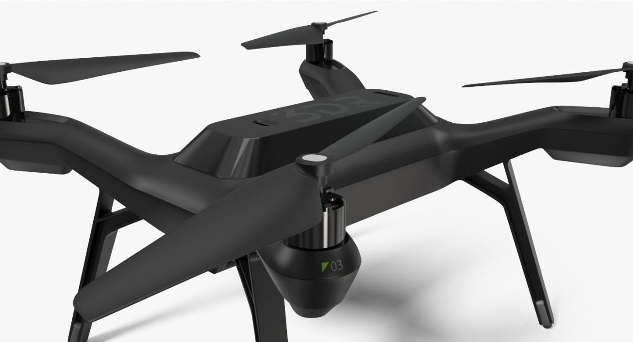 3D model R Solo Drone Quadcopter Rigged