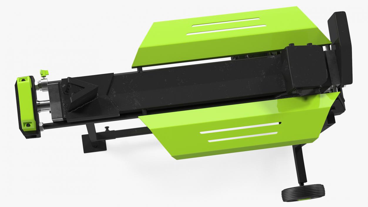Electric Log Splitter with Stand Rigged 3D model