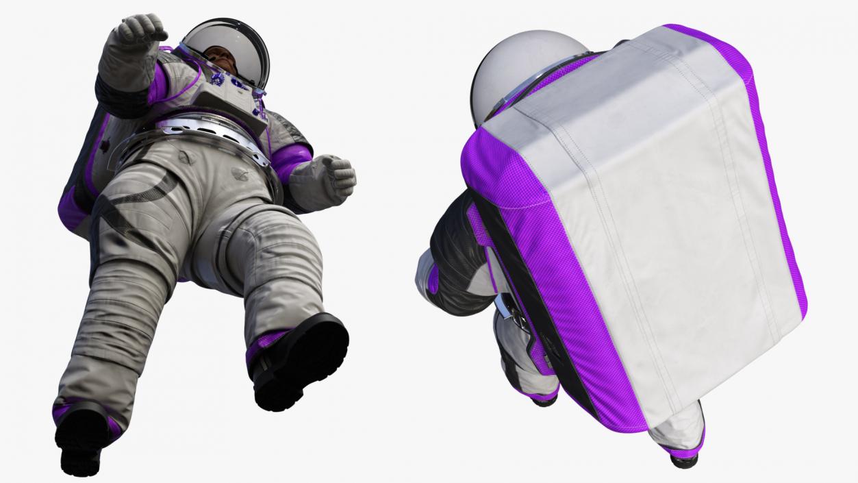 3D model Astronaut Wearing xEMU Walking Pose