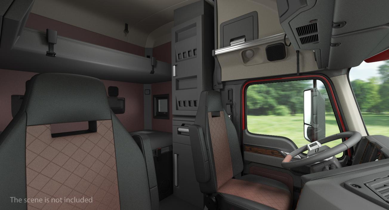 3D Mack Truck Cabin 2 model