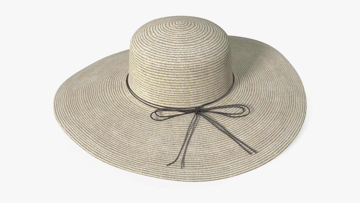 3D Women Sun Protecting Large Brim Straw Hat