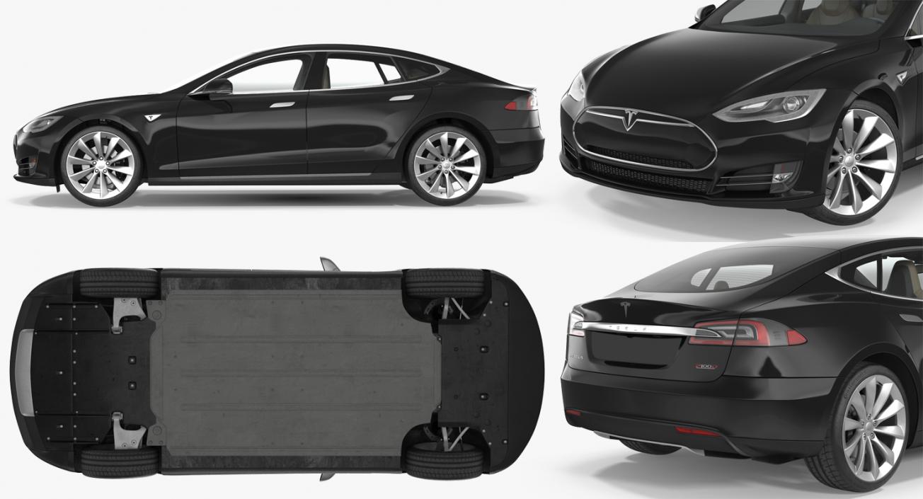 Tesla Model S P100D 2015 3D model