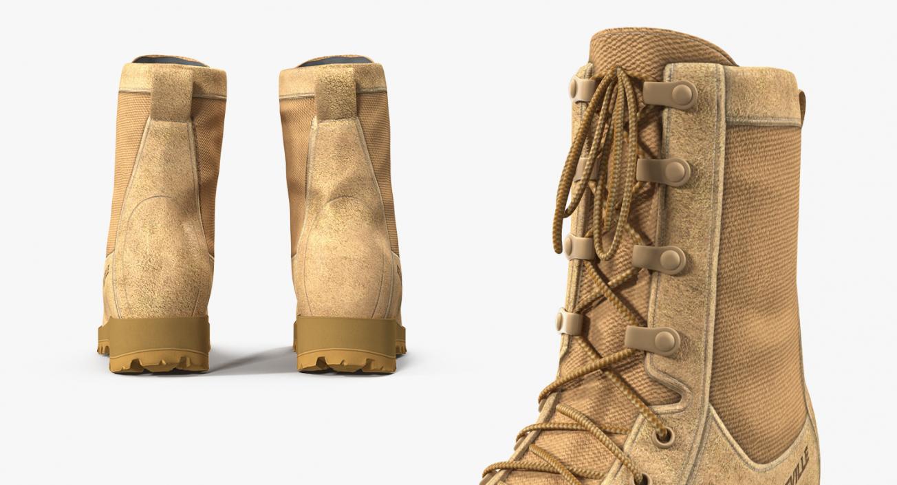 Belleville 795 Desert Waterproof Insulated Combat Boot 3D model