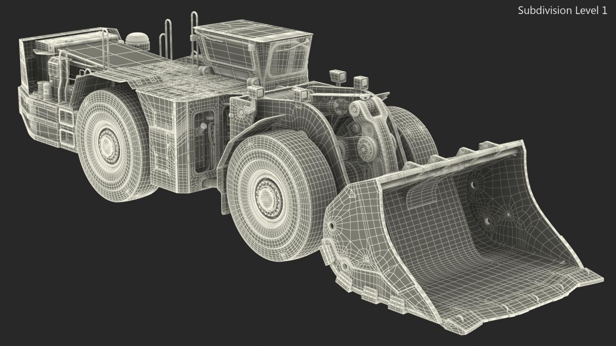 Mining Loader Dirty 3D model