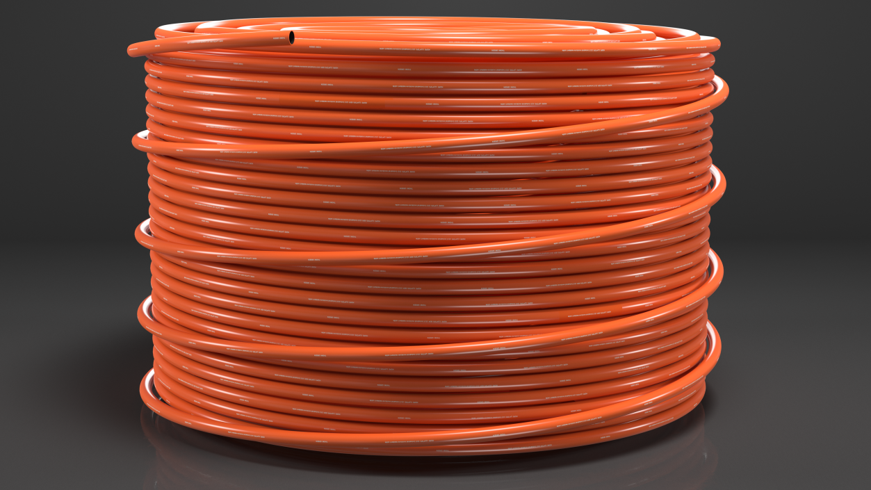 3D model Orange Electrical Conduit