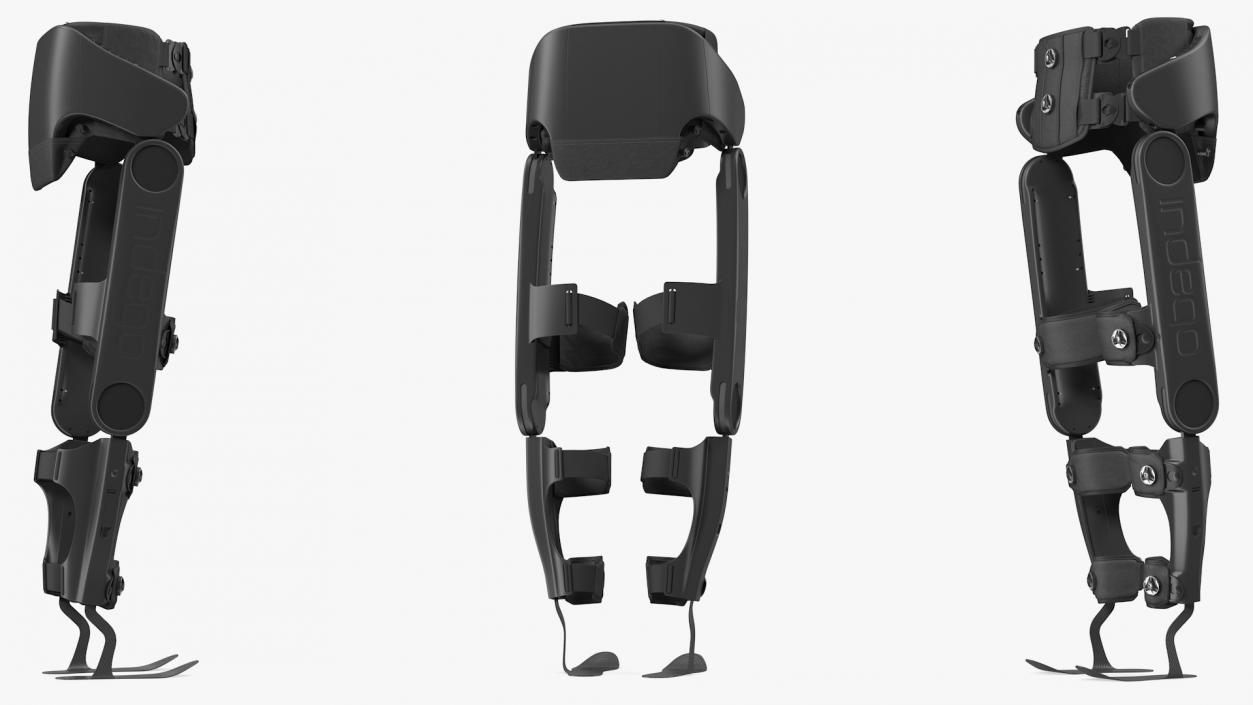 3D model Rehabilitation Exoskeleton Indego Rigged