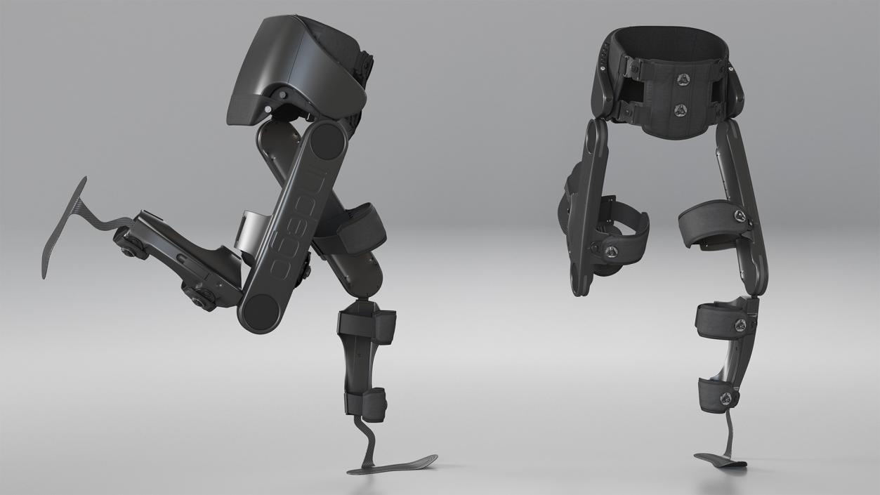 3D model Rehabilitation Exoskeleton Indego Rigged