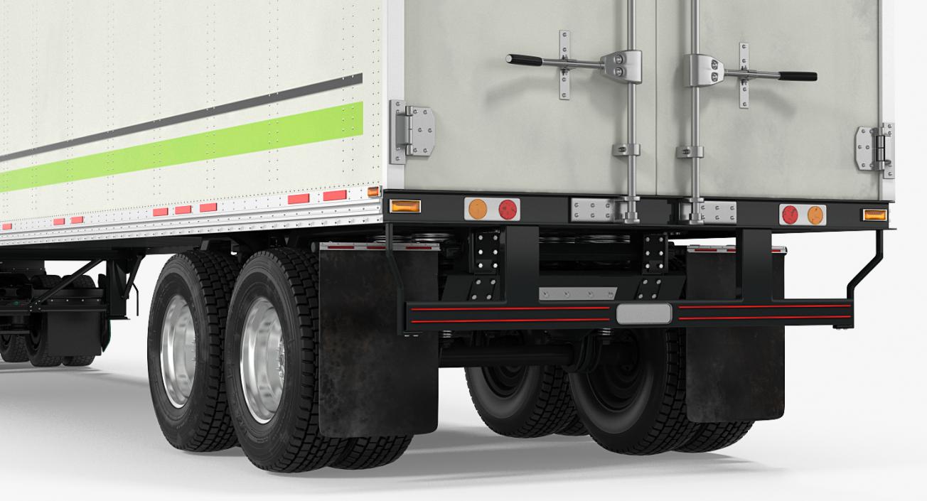 Heavy Duty Truck with Trailer 3D model