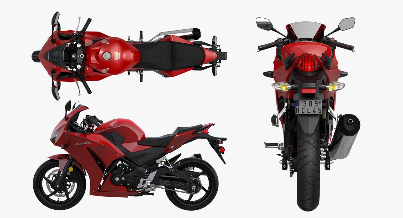 3D Honda CBR300R 2016 Lightweight Motorcycle