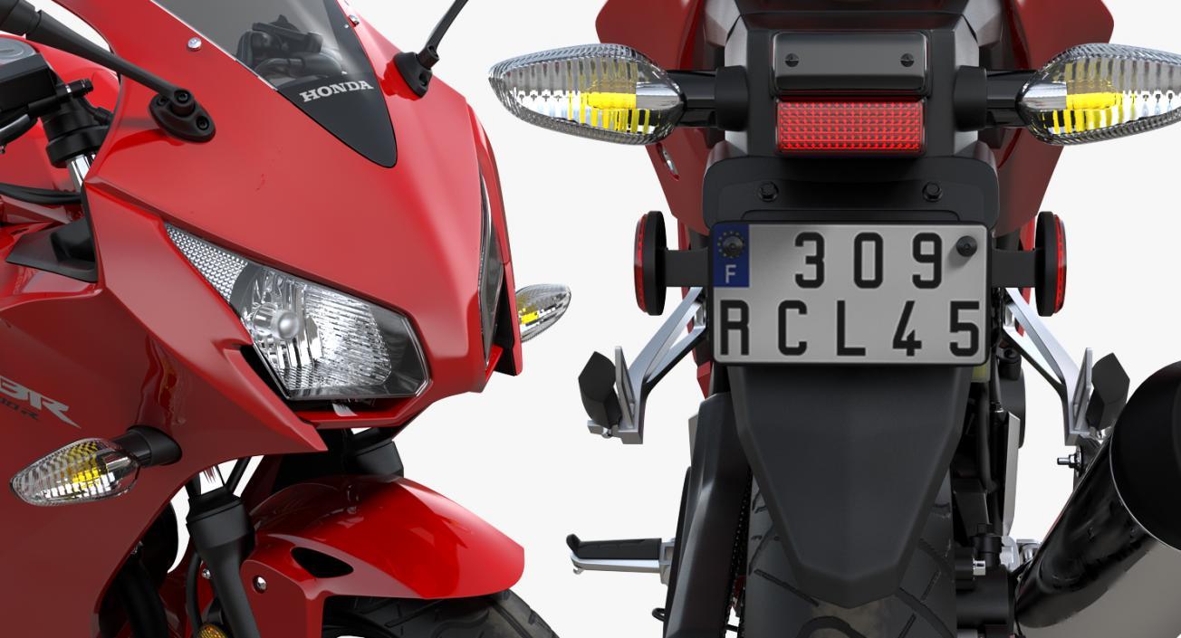 3D Honda CBR300R 2016 Lightweight Motorcycle