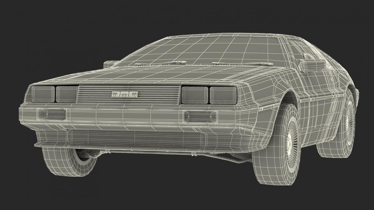 DeLorean DMC-12 Rigged 3D
