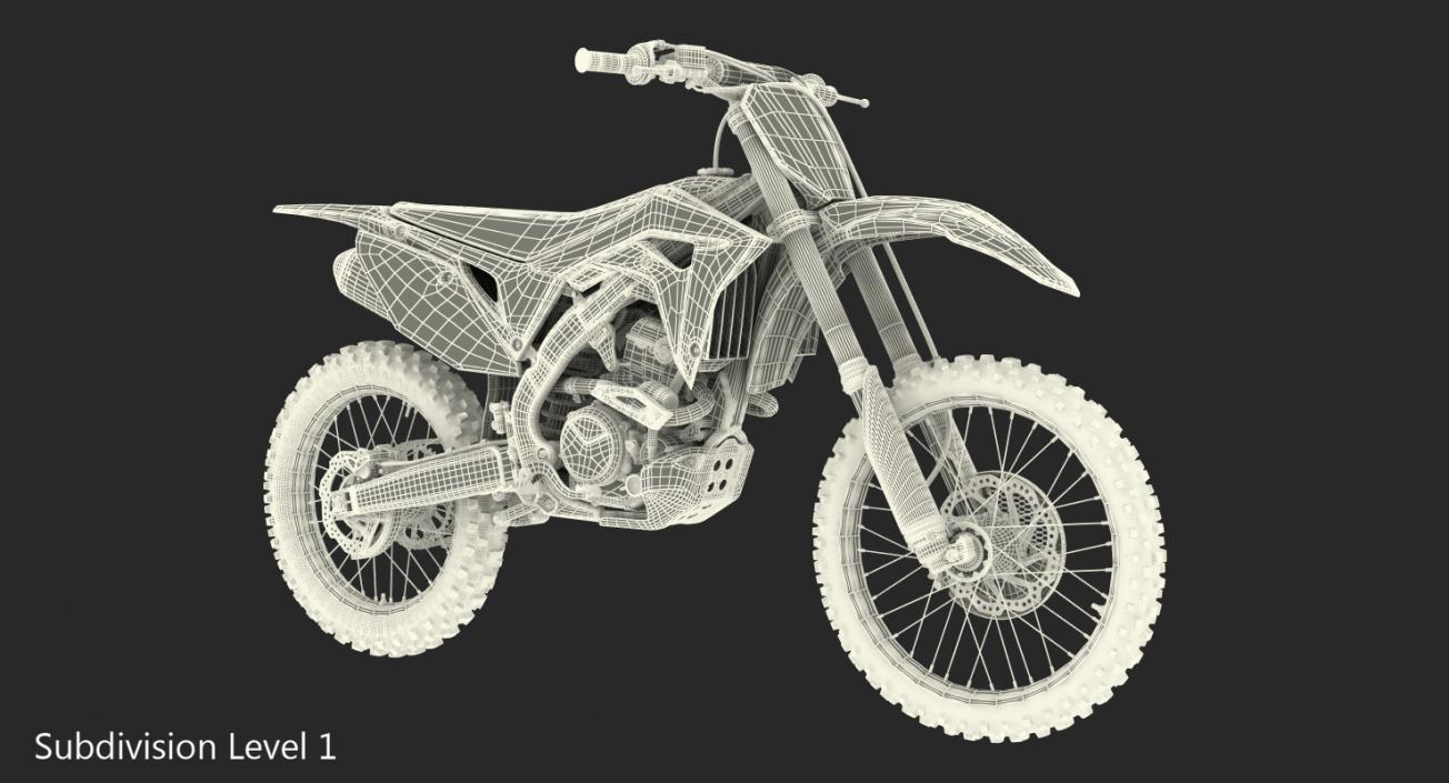 3D Competition Motorcycle Honda CRF250R 2018