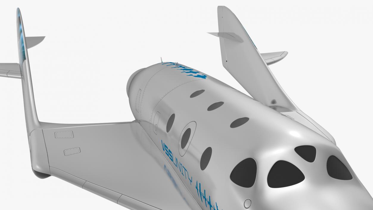 3D VSS Imagine Virgin Galactic SpaceShip III Flight model