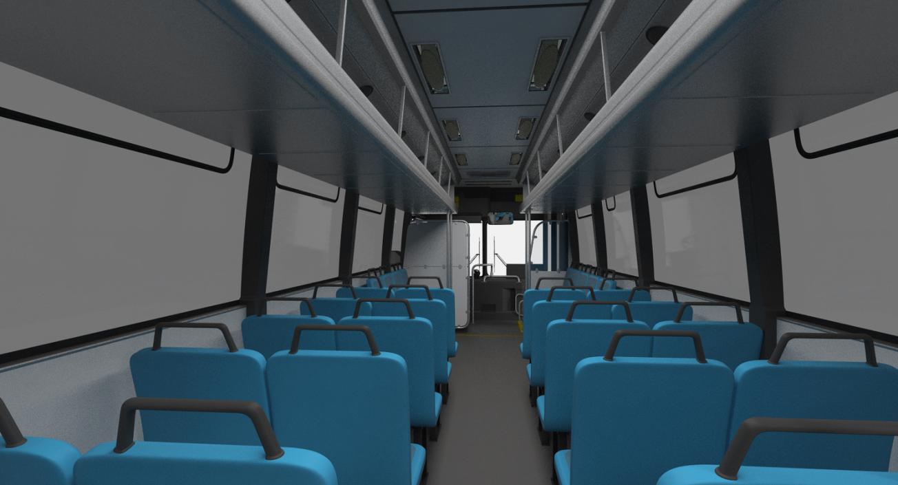 Flxible Metro D Municipal Bus 3D model