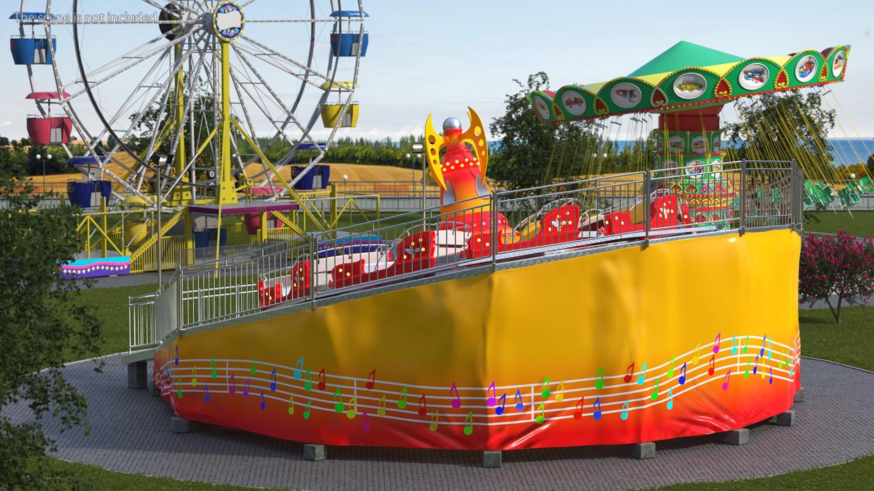 3D Flat Ride Theme Park Attraction