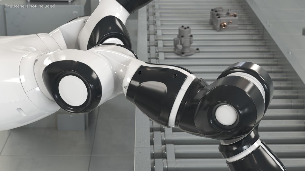 3D model Dual Arm Collaborative Robot Rigged