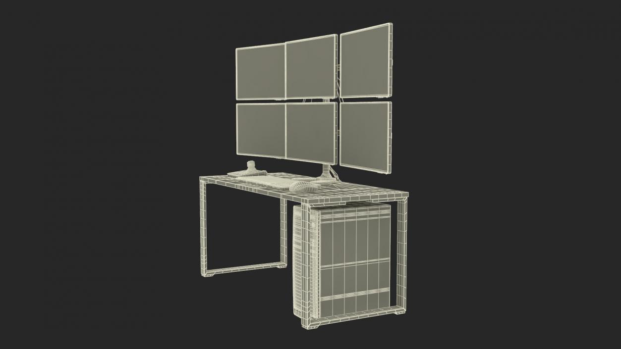 3D model Disabled Factory Computer