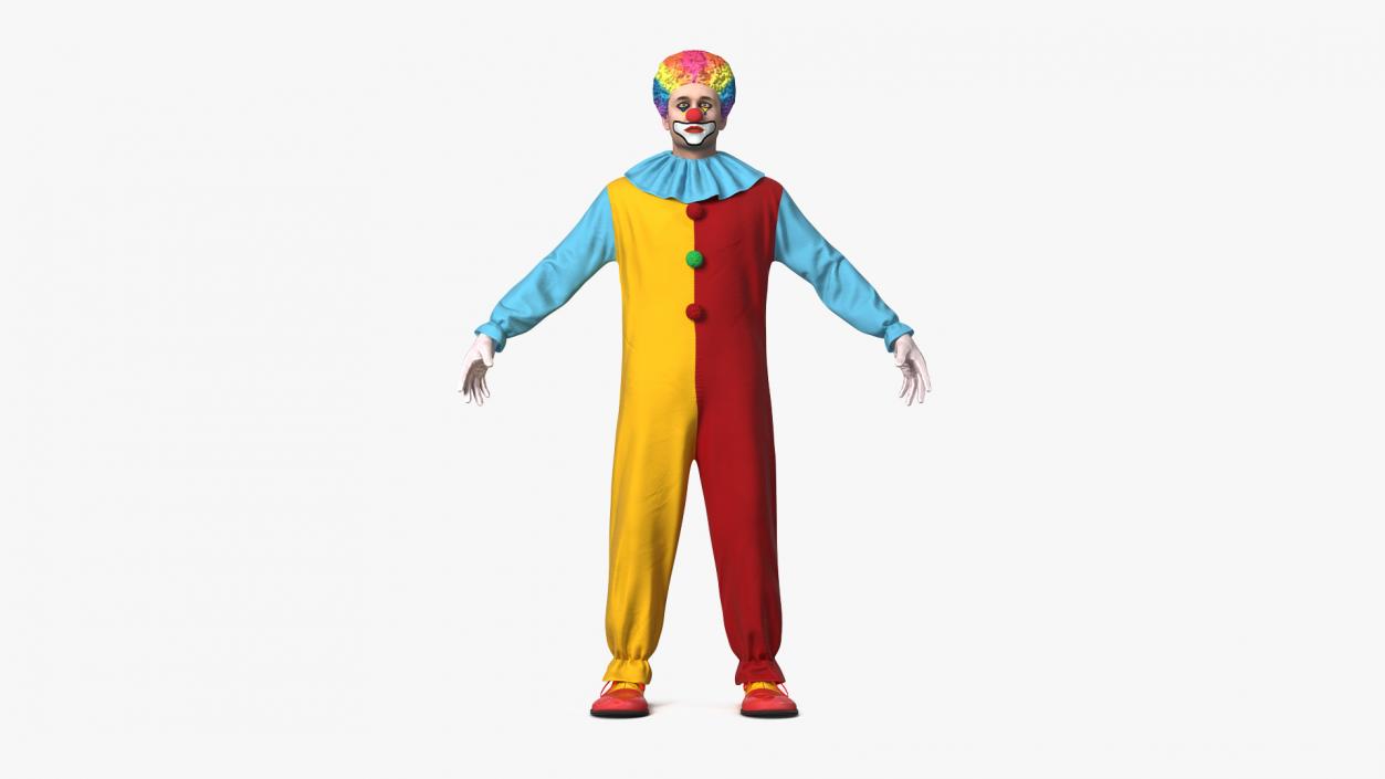 3D model Circus Clown Costume