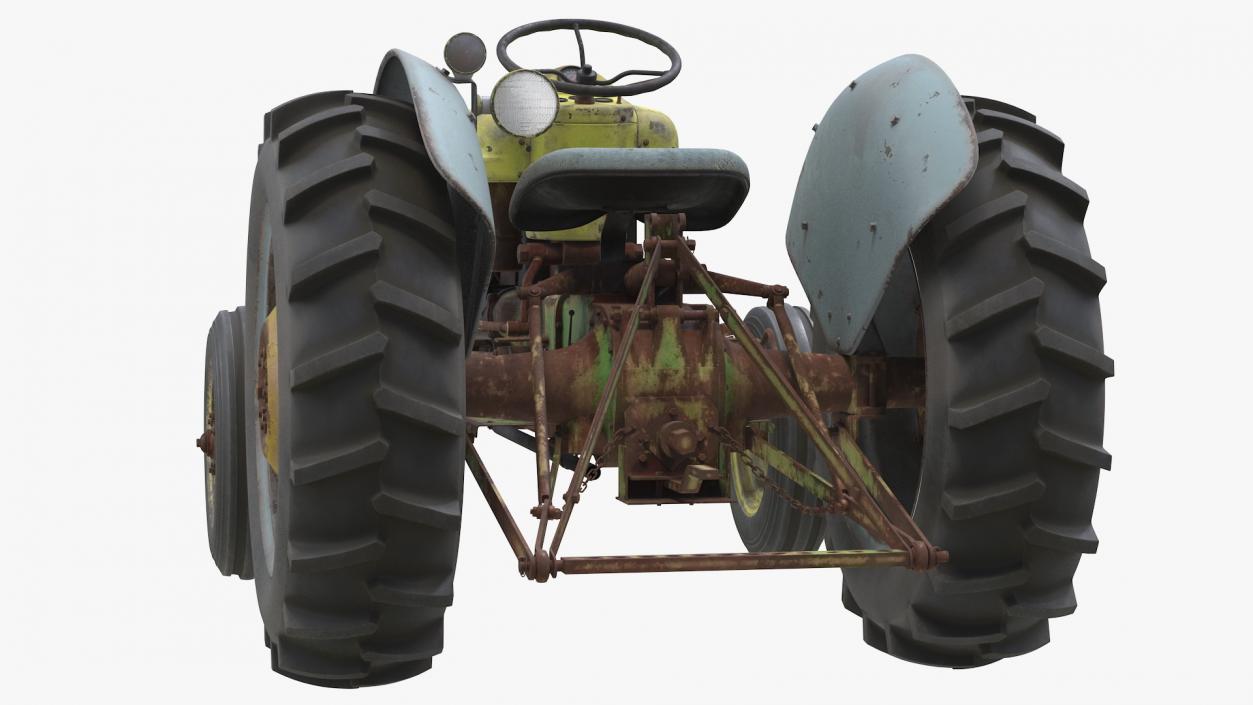 Old Vintage Tractor 3D model
