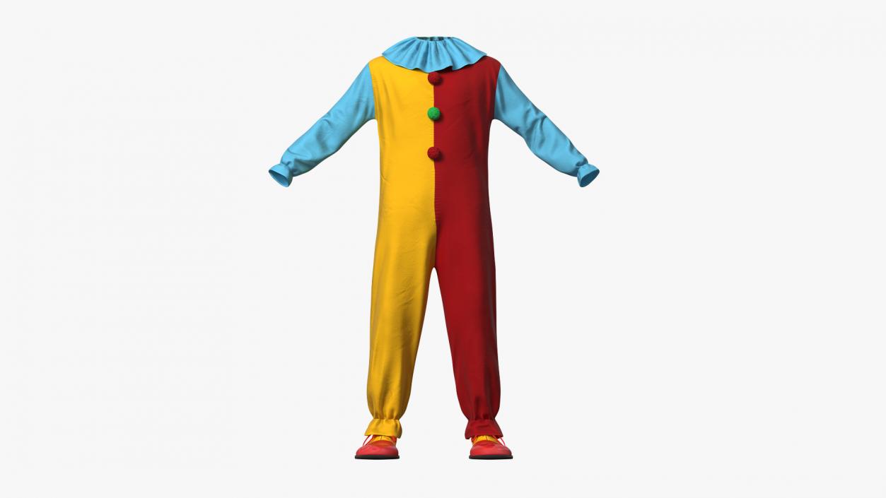 Funny Clown Costume 3D model