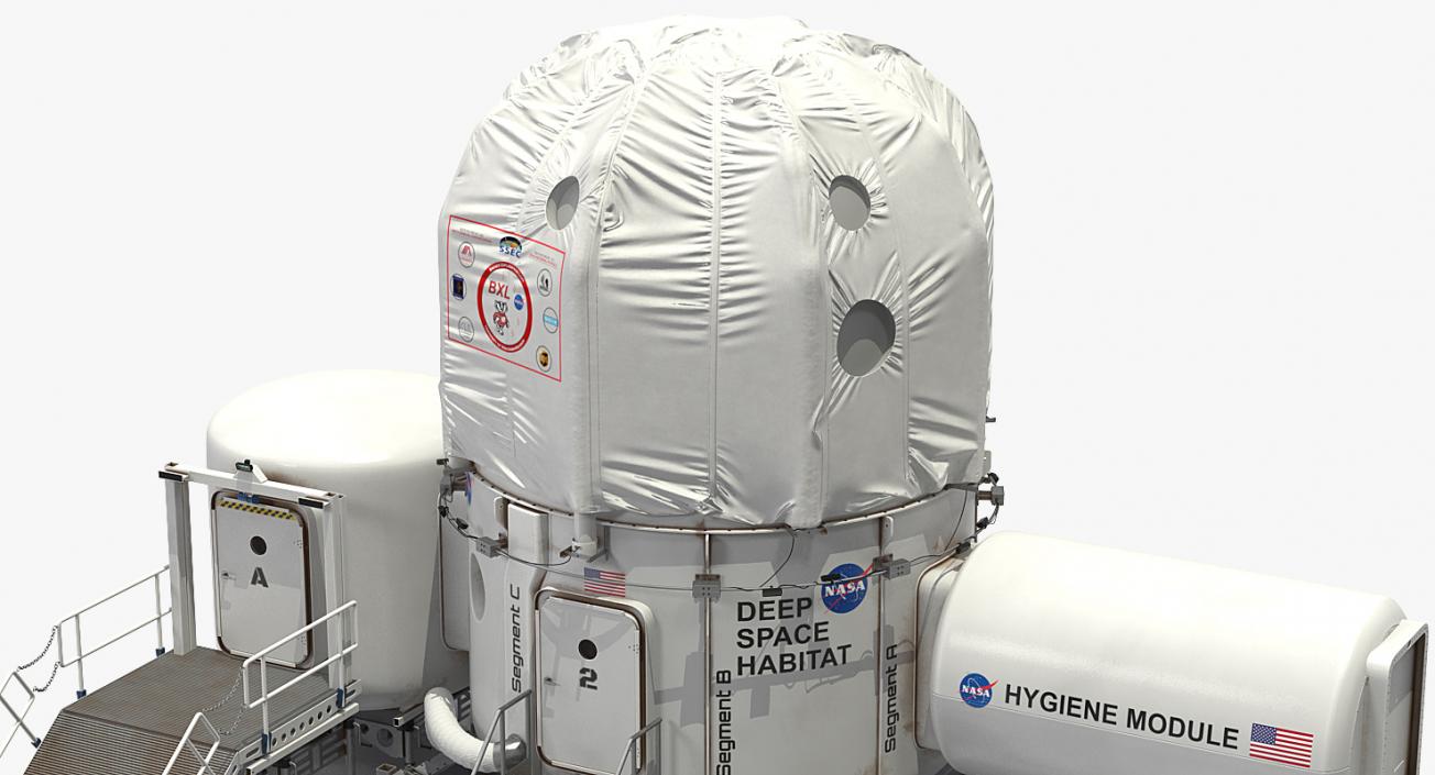 3D NASA Deep Space Habitat model