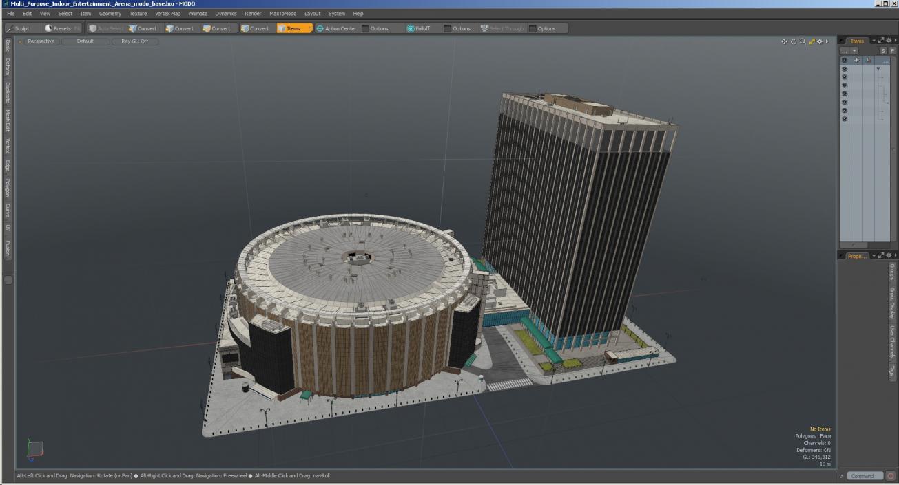 3D model Multi Purpose Indoor Entertainment Arena