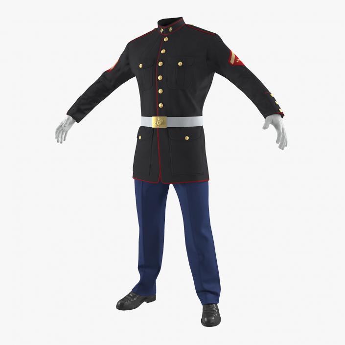 3D model USMC US Marine Officer Uniform