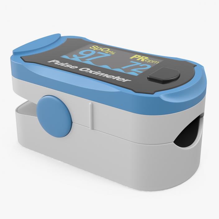 Finger Pulse Oximeter with Display 3D model