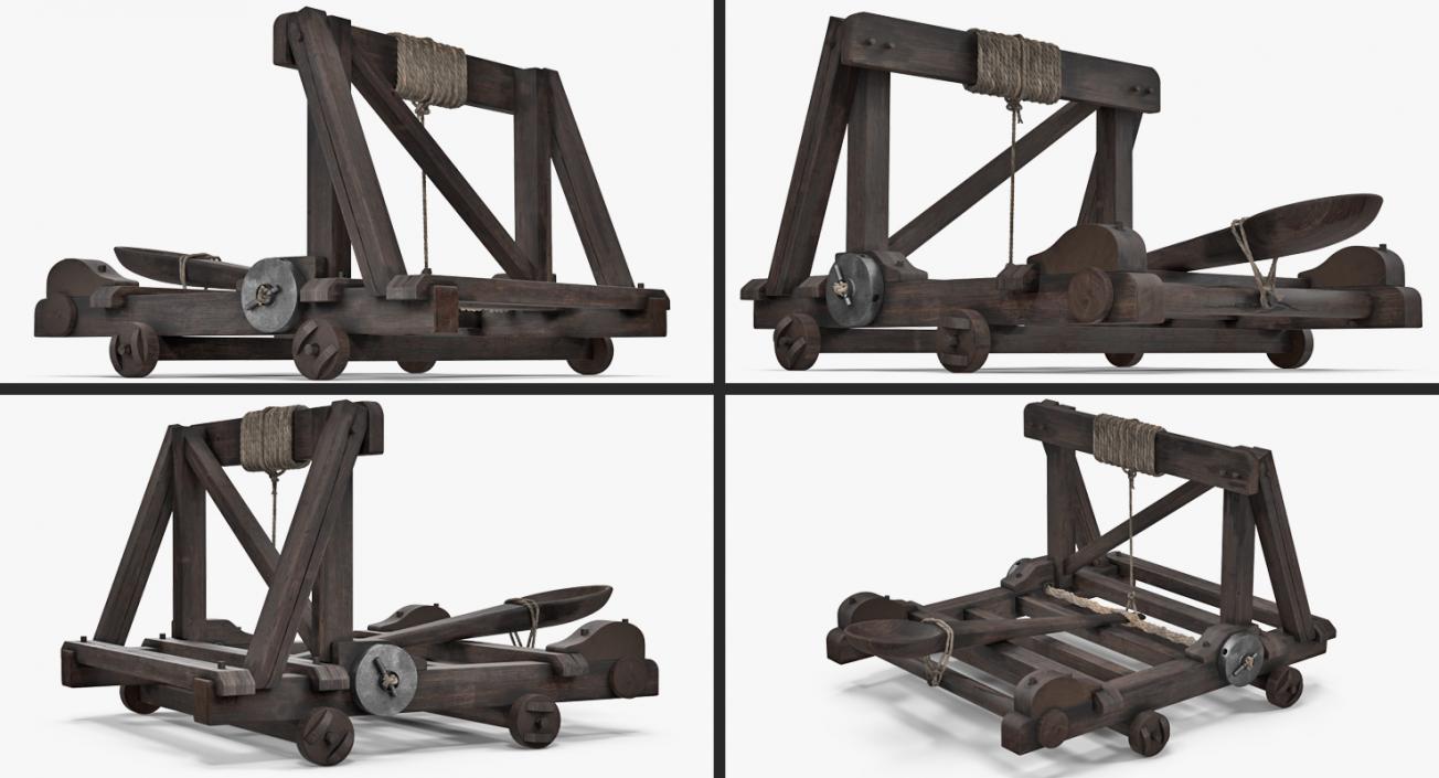 Medieval Catapult 3D