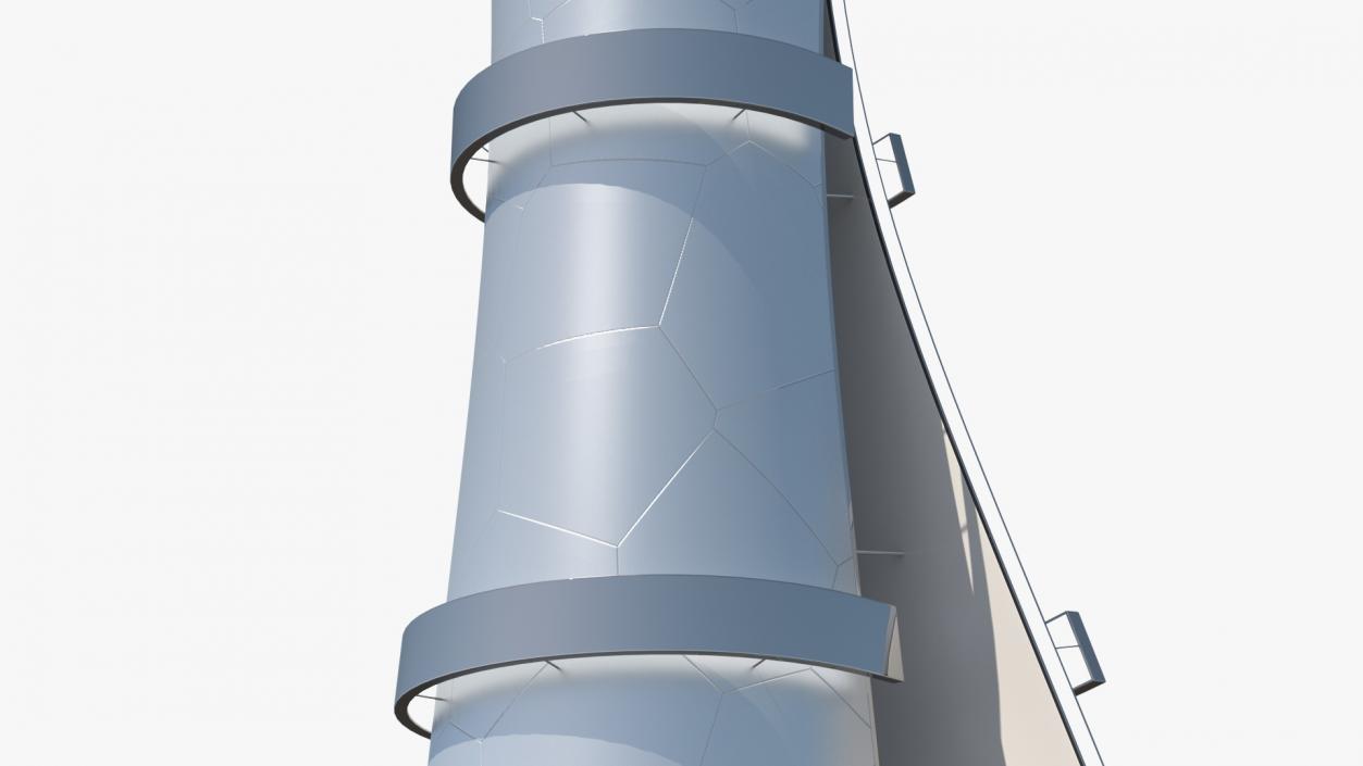 Air Traffic Control Tower with Simple Interior Generic 3D model