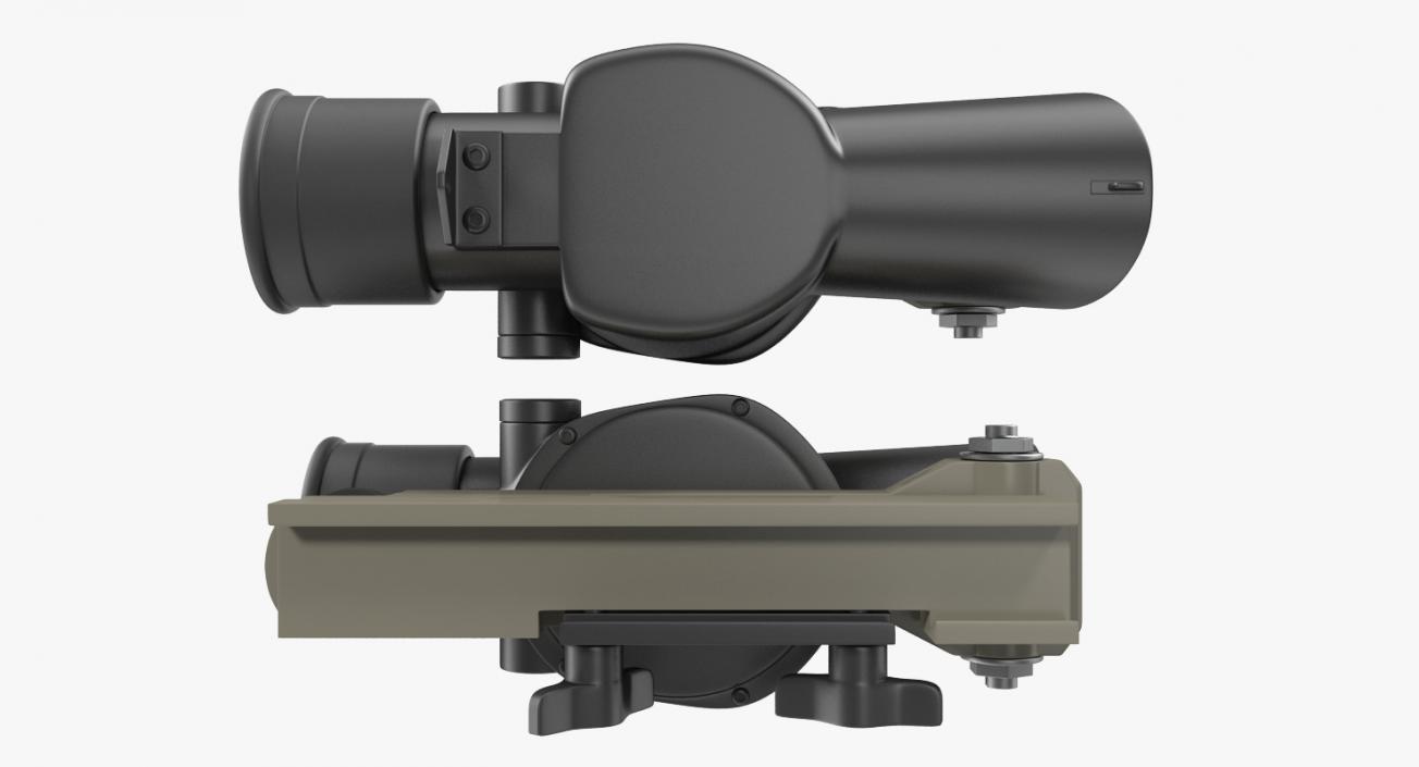 3D Scope and Mount for Assault Rifle model