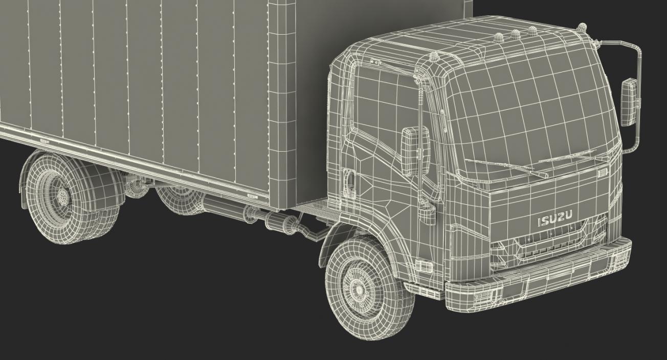 Box Truck Isuzu NPR 2018 3D model