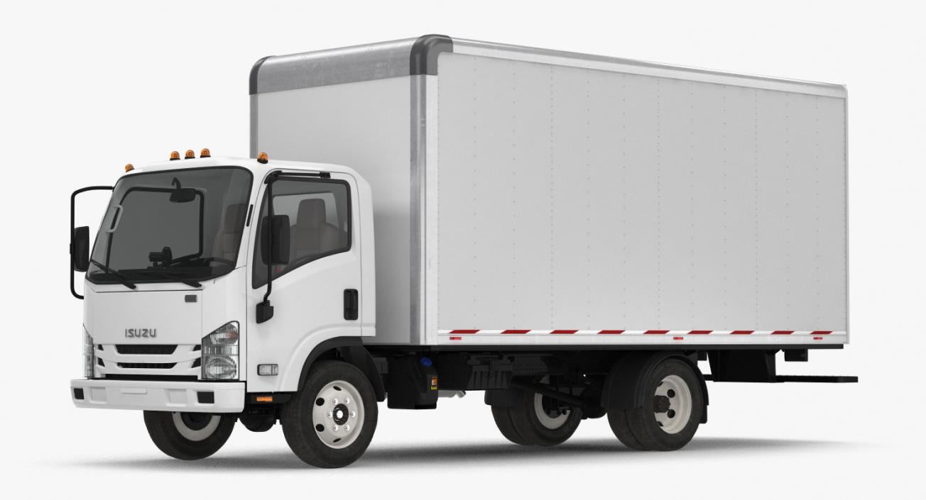 Box Truck Isuzu NPR 2018 3D model