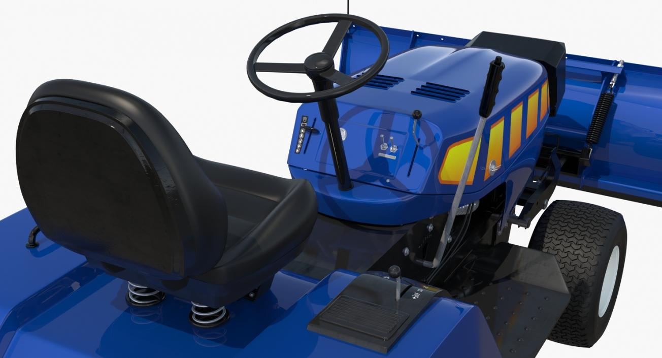 Tractor with Snow Plow 3D