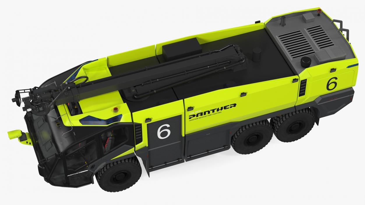 3D model Rosenbauer Panther 6x6 ARFF Vehicle