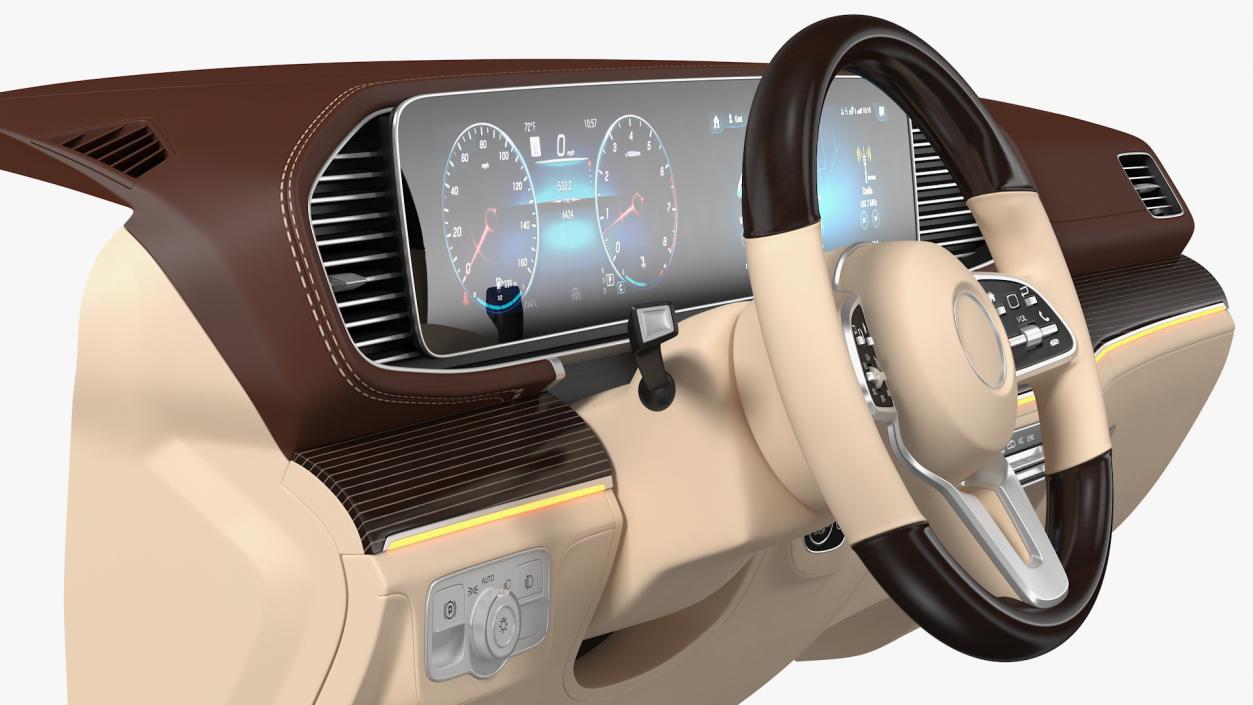 3D model Luxury Car Dashboard