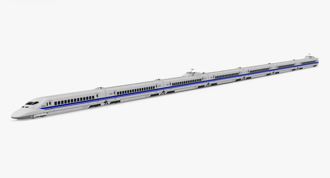 3D Bullet Train JR700 Japan Railways model