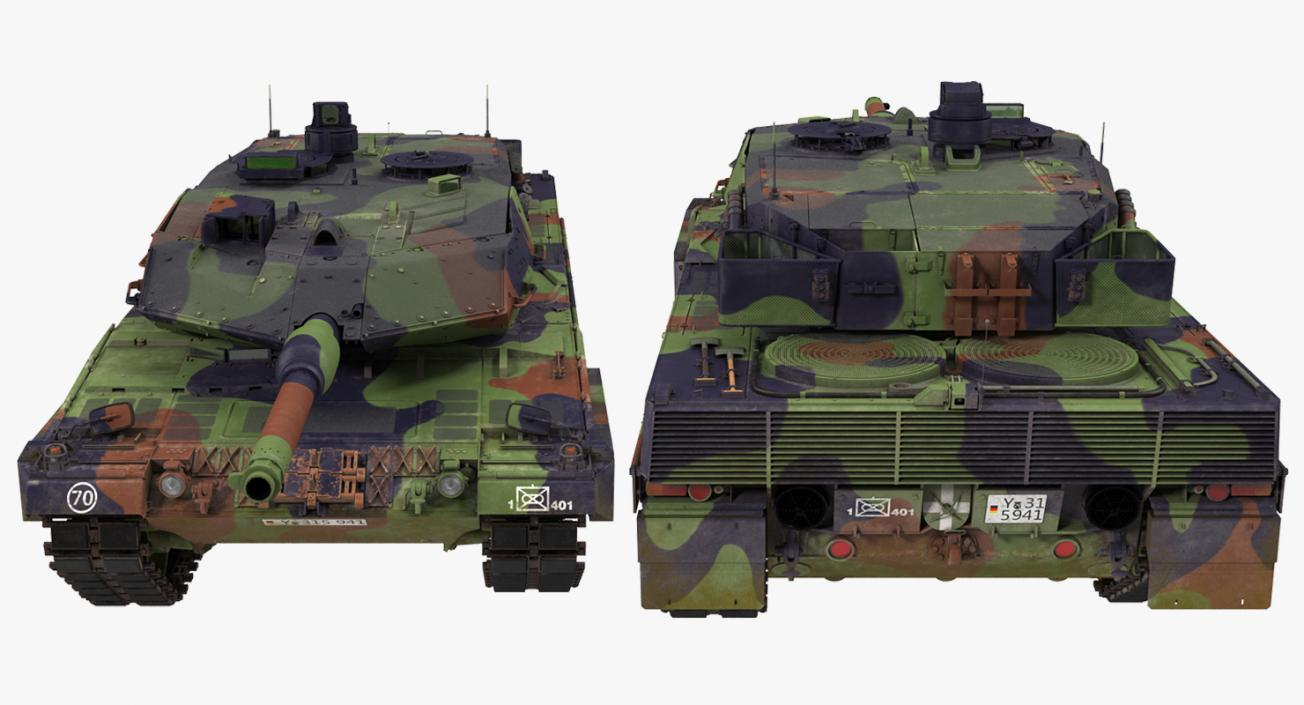 3D model German Battle Tank Leopard 2A5